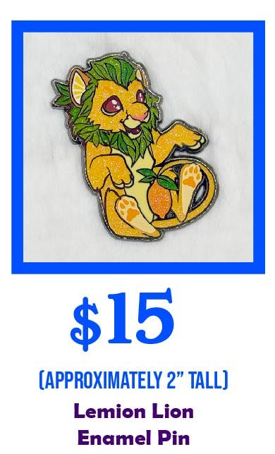 Lemion Lion Enamel Pin