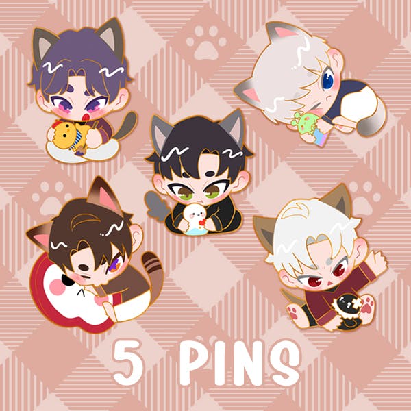🐾 5 Enamel Pins