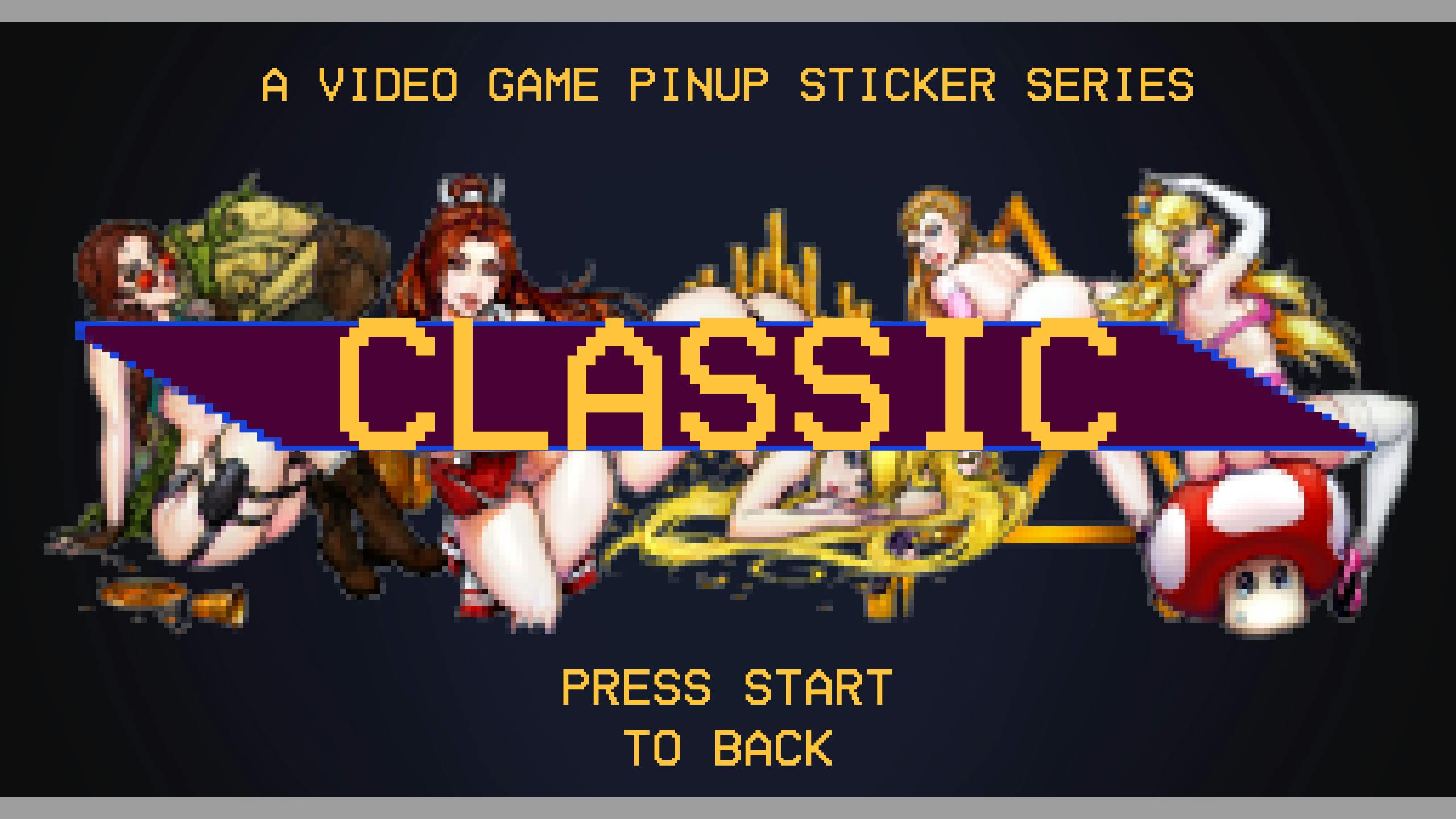 Classic! A Video Game Pinup Sticker Series