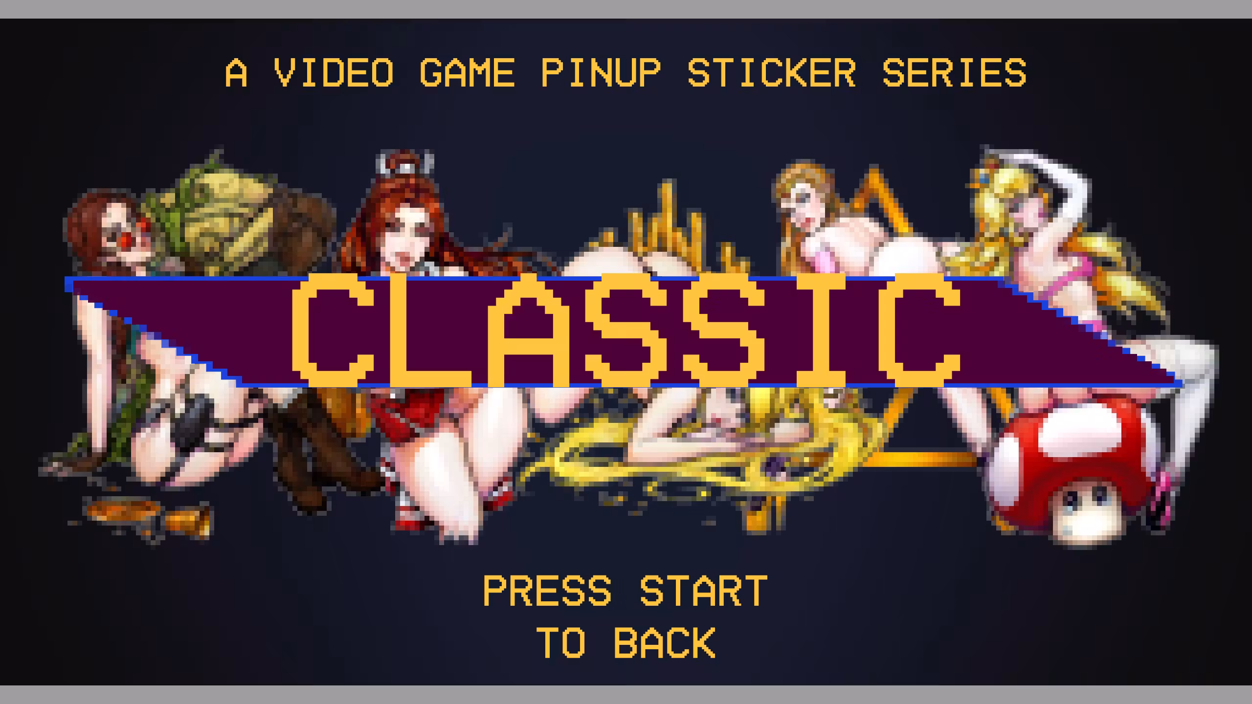 Classic! A Video Game Pinup Sticker Series