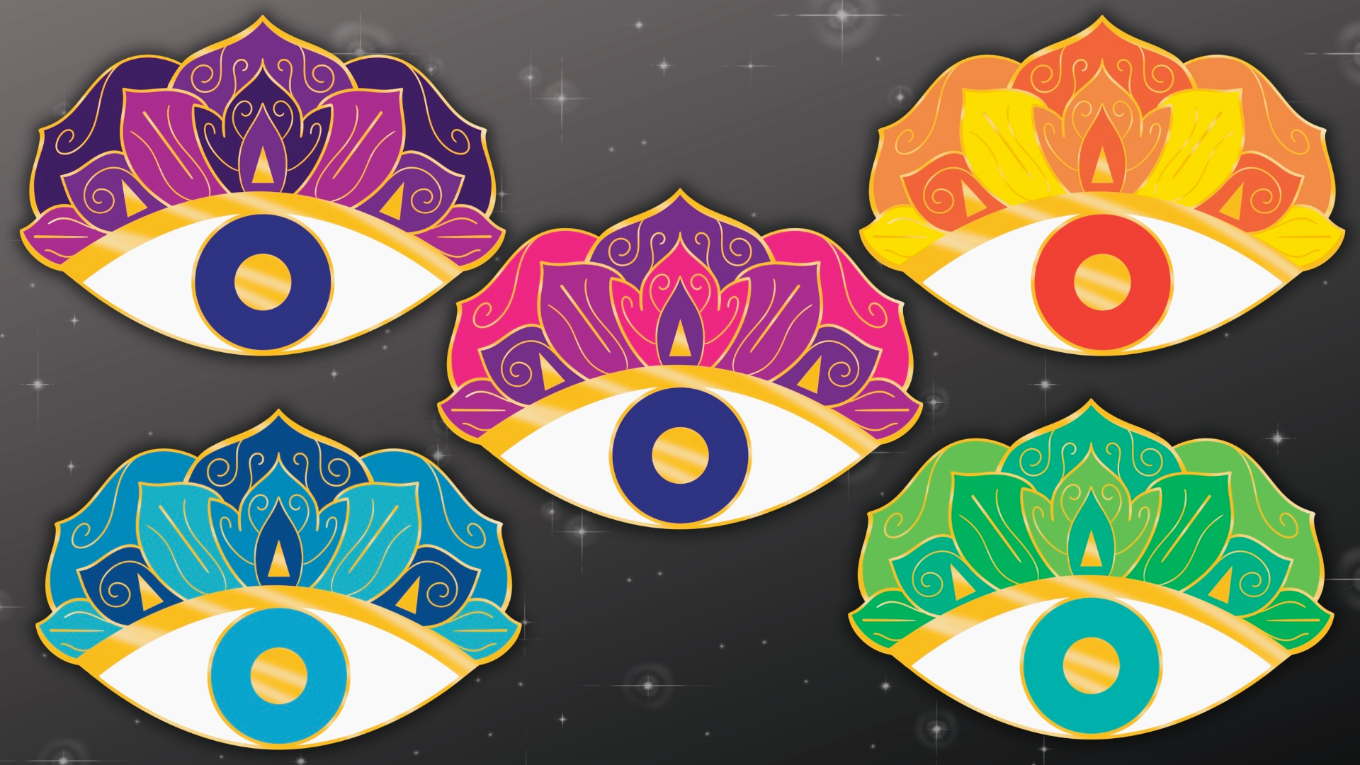 All-Seeing Eye Pin Set