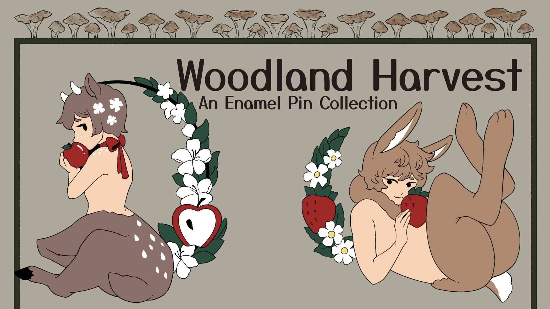 Woodland Harvest - Monsterboy Pin Set