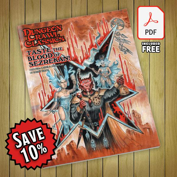 DCC #116: Taste the Blood of Sezrekan, CF cover with foil accents (Print+PDF)