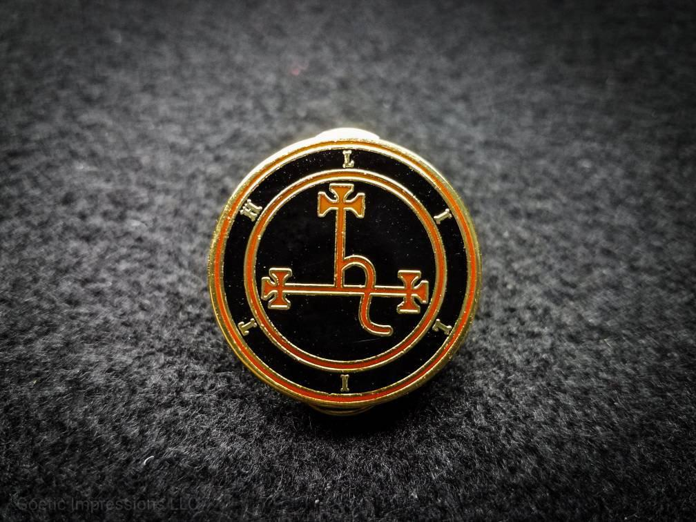 Lilith Sigil Red Enamel Pin 