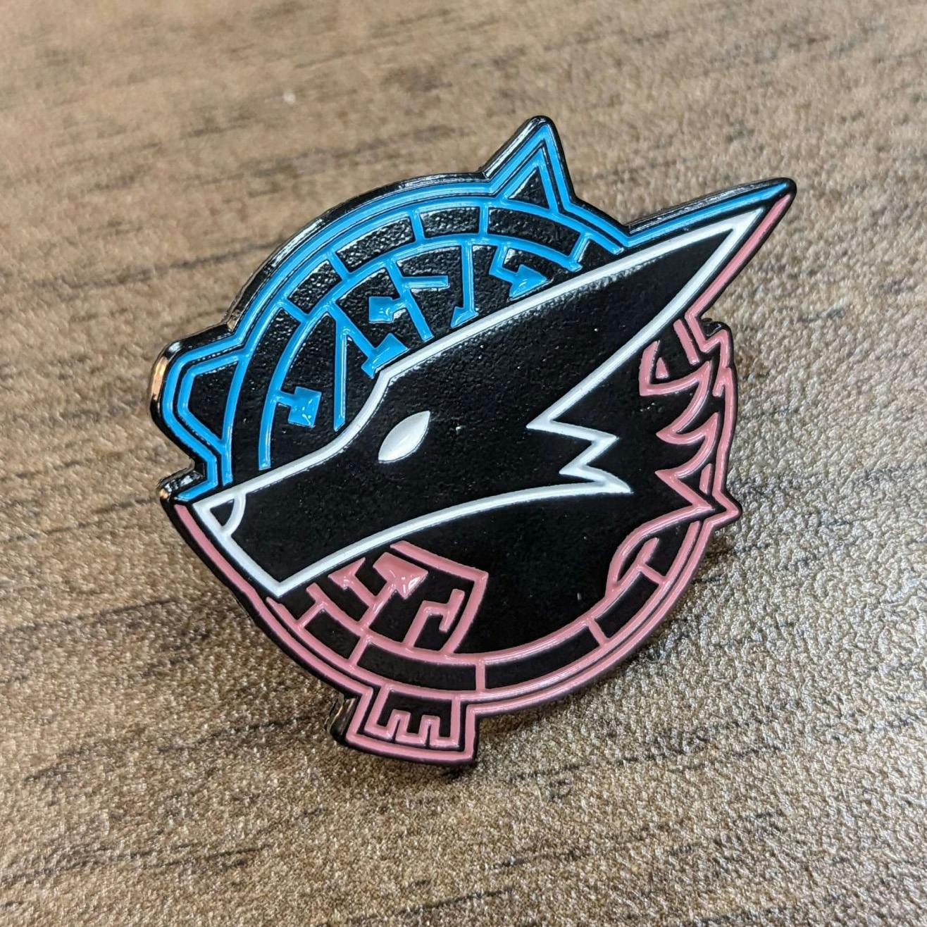 Trans Logo Pin