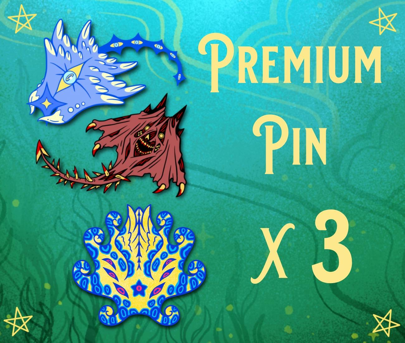x3 Premium Enamel Pins