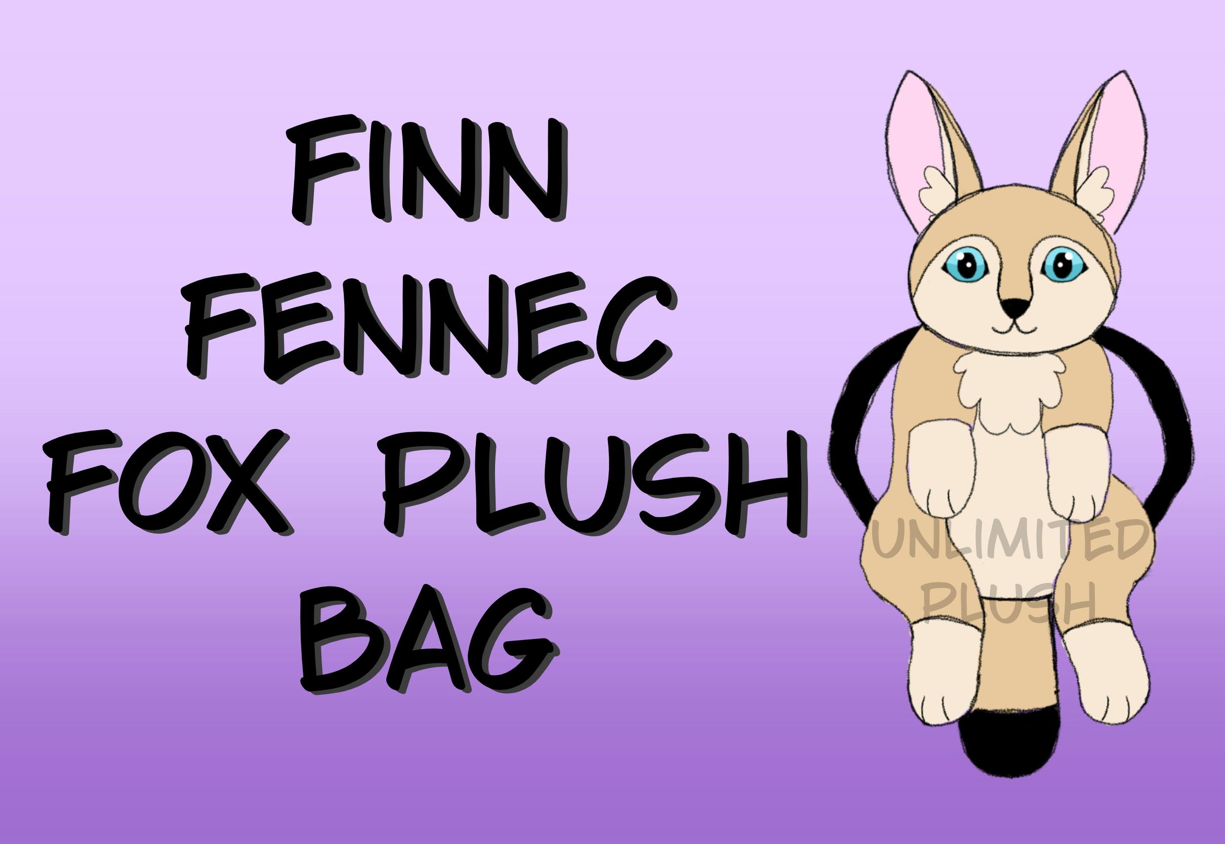 Finn fennec fox plush bag