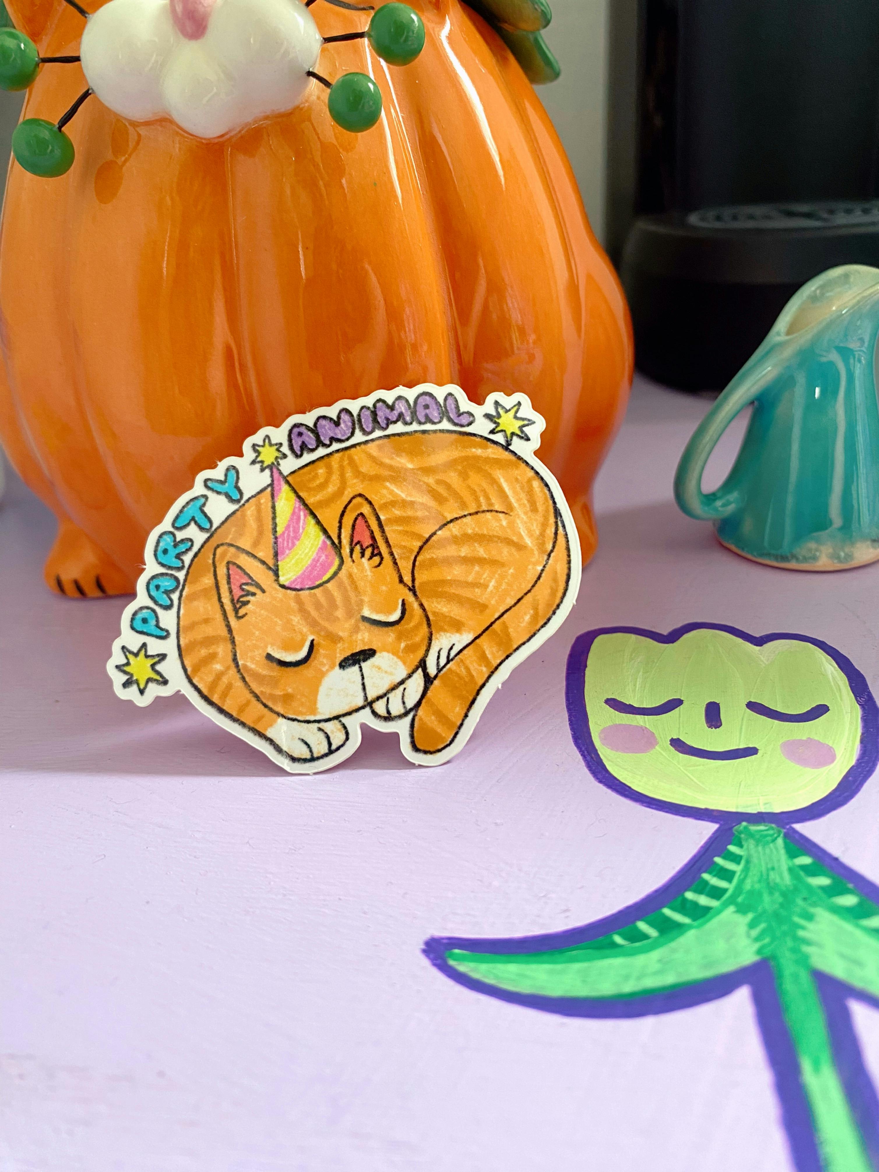 Party Animal Vinyl Sticker