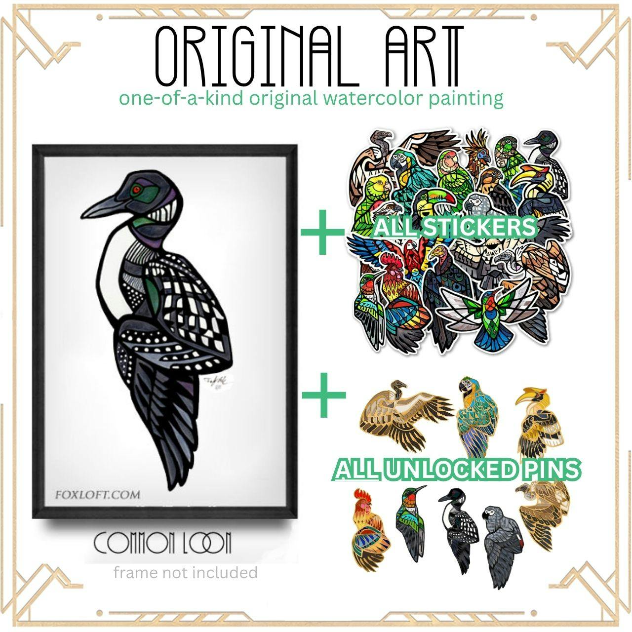 ★ Original Art: Minnesota Loon ★