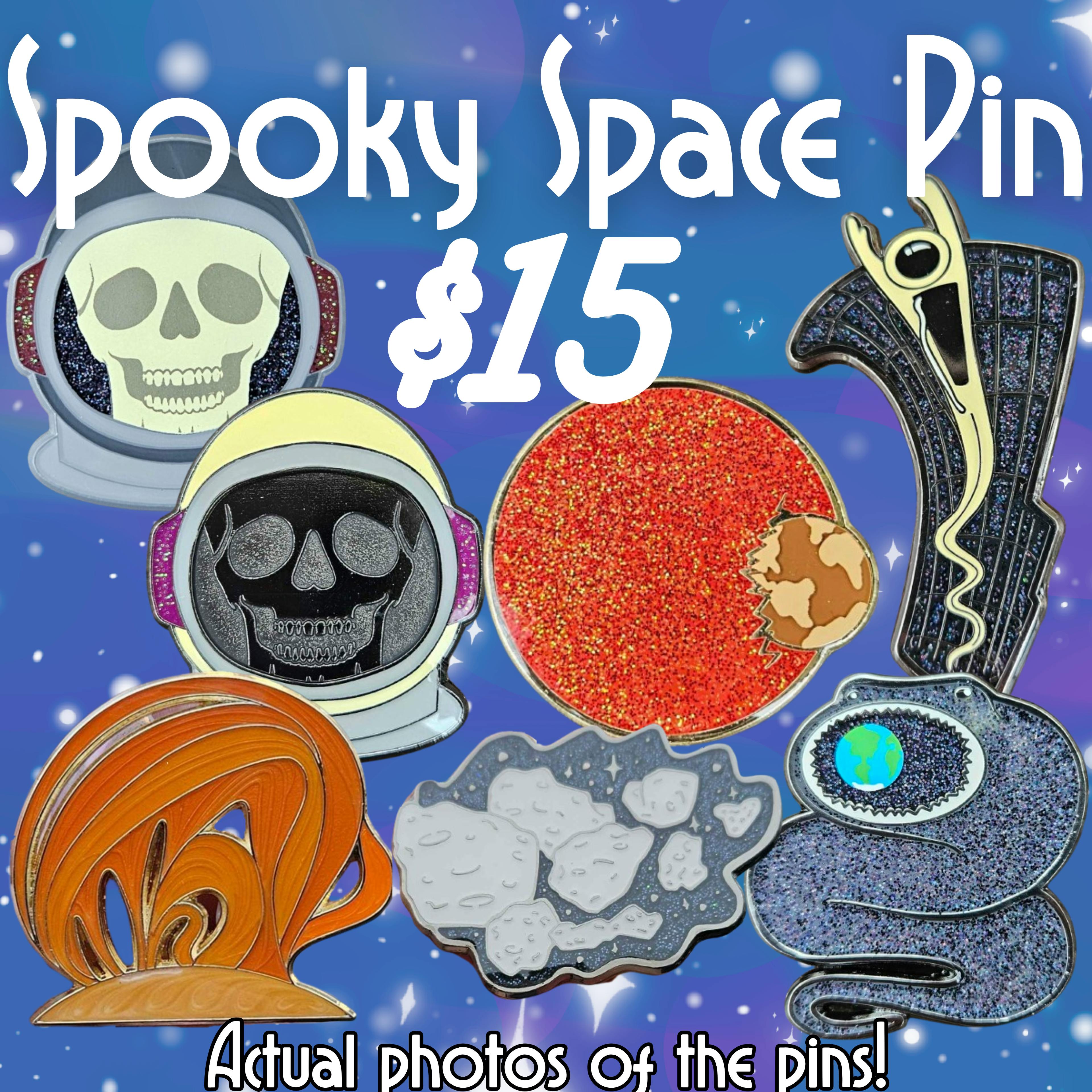 Spooky Space Pins