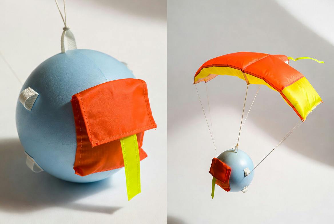 Paraglider Ball for throw and catch play.