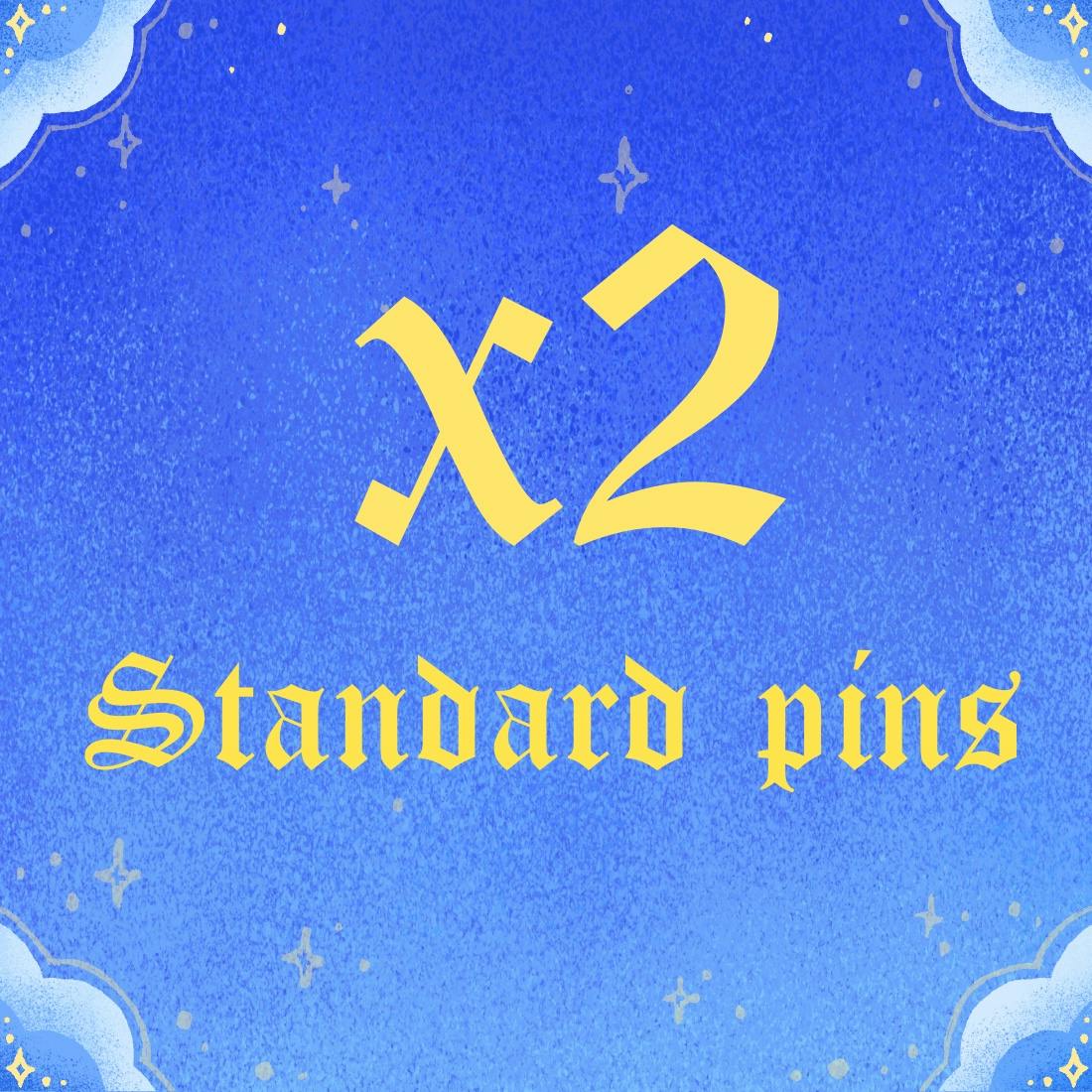 x2 Standard Enamel Pins