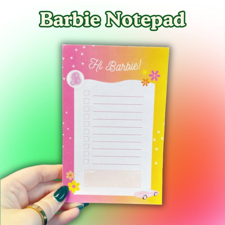 Barbie Notepad