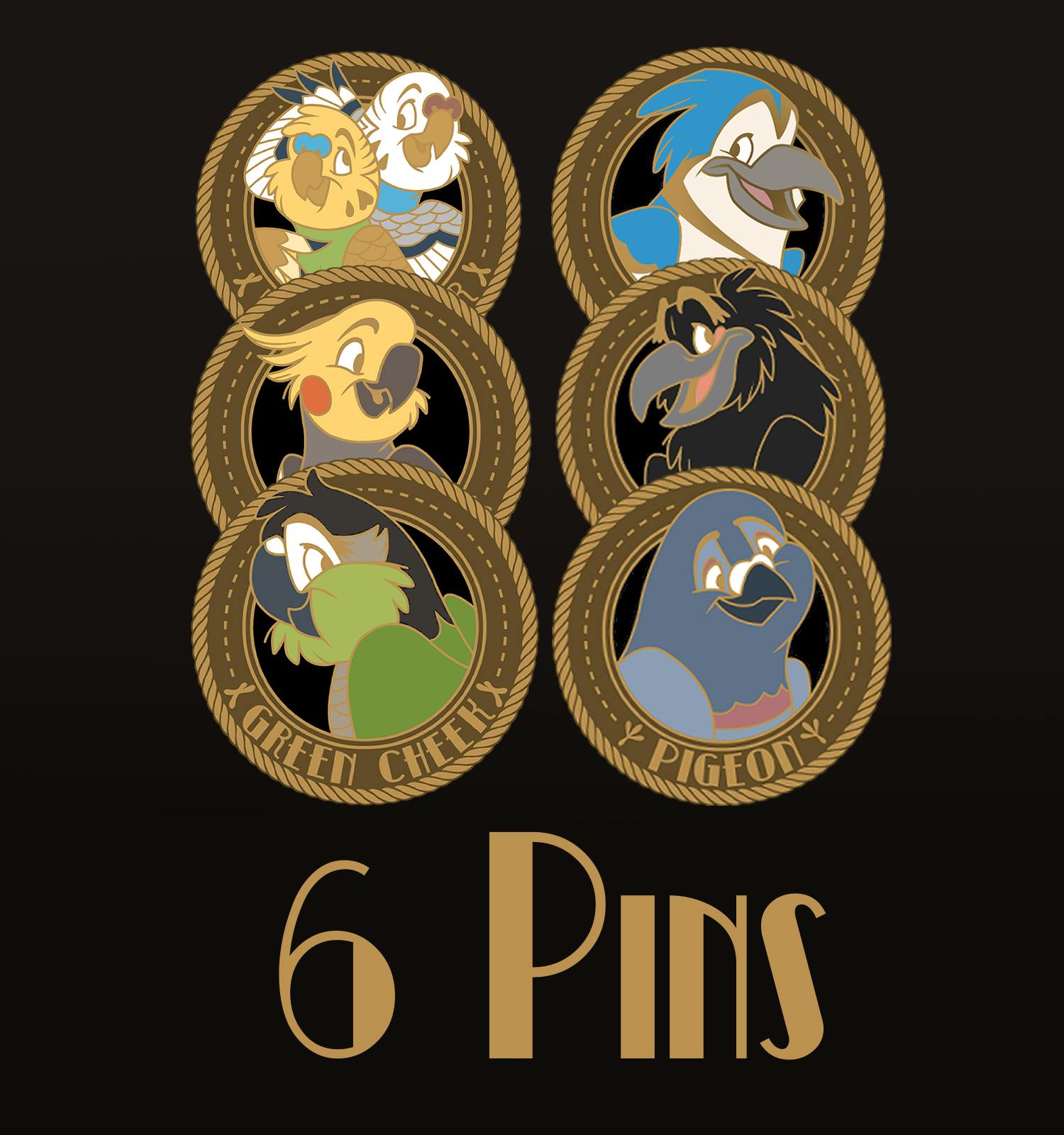 SIX PINS