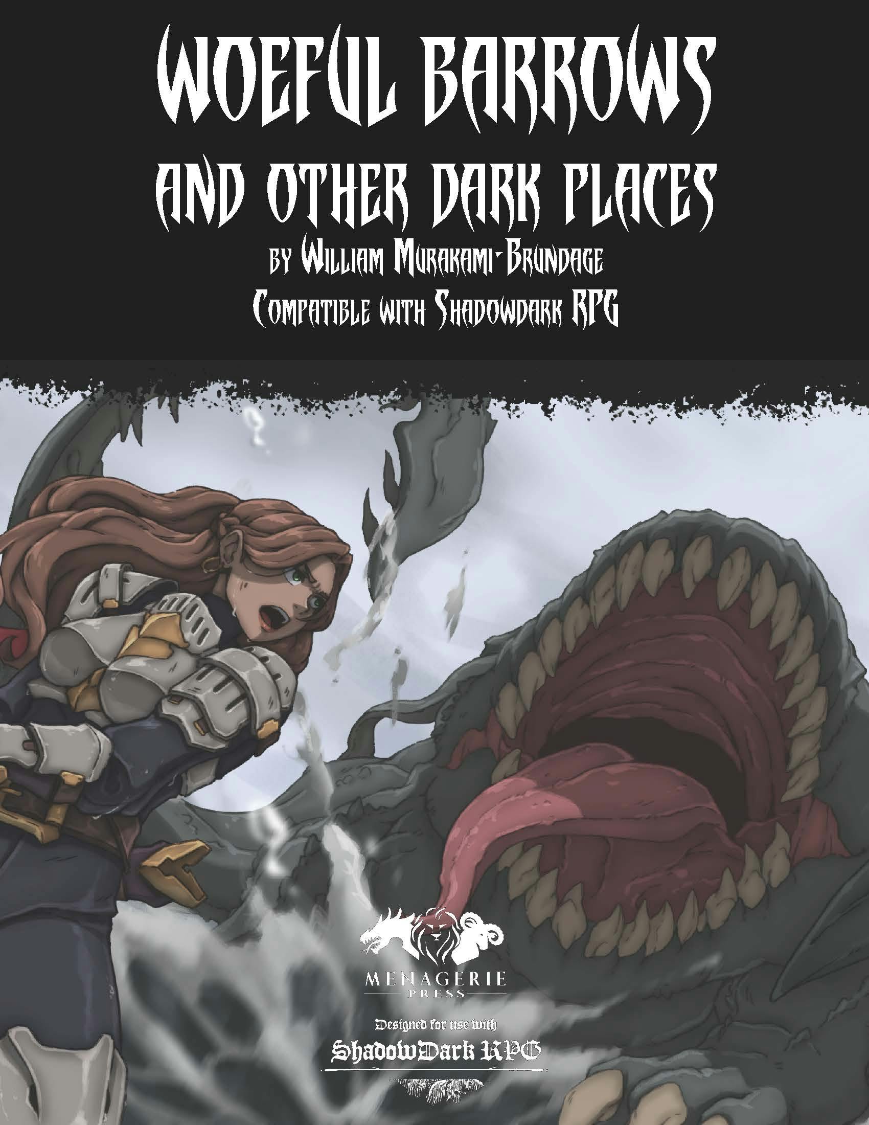 Woeful Barrows And Other Places for Shadowdark RPG (PDF + Print On Demand)