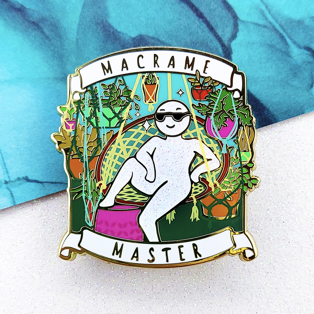 "Macrame Master" Enamel Pin