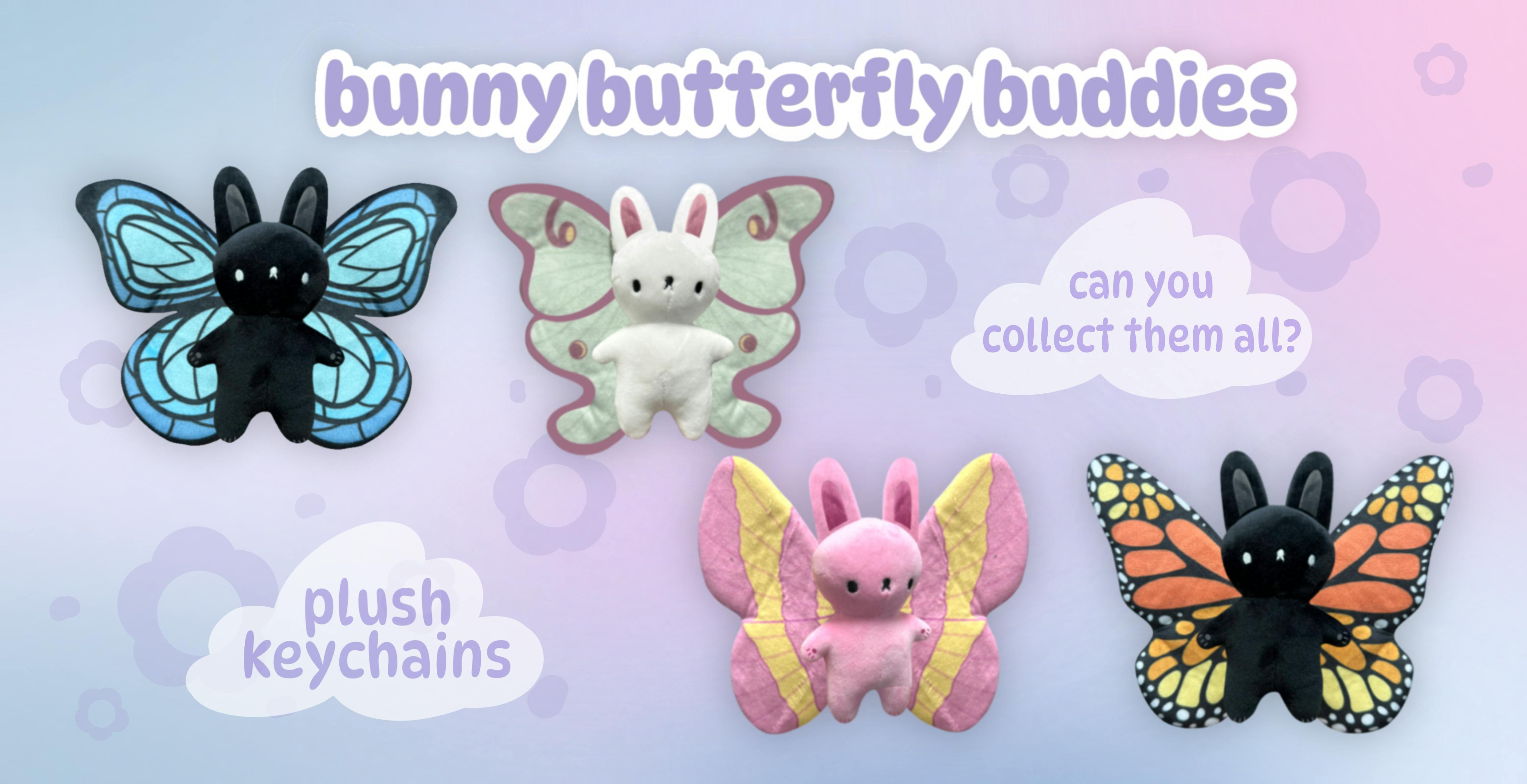 3 mini plush plush keychains of your choice