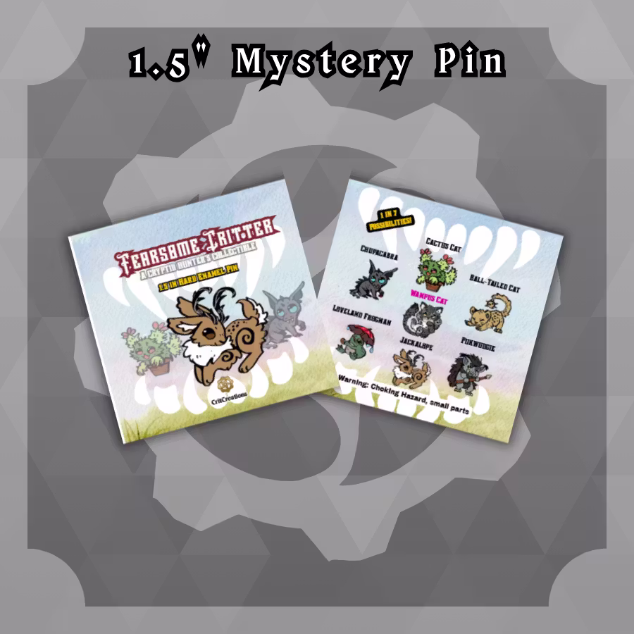 Cryptids and Critters: 1.5in Standard Blindbag