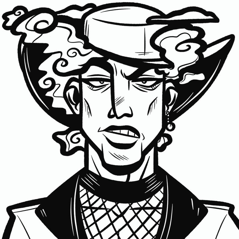 Aunty Suma (a well dressed Cloud Giant, famous for his magical creations)