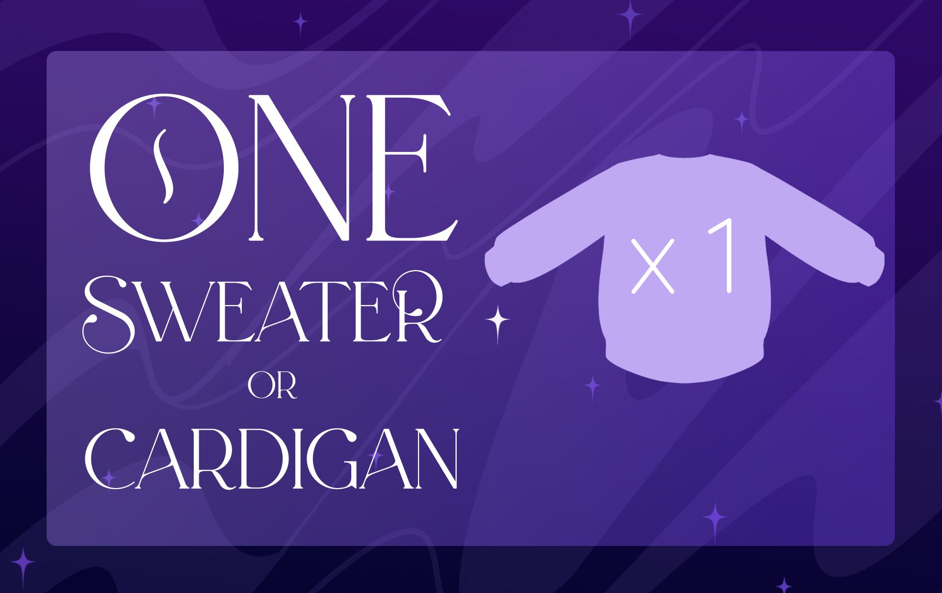 Cardigan or Sweater