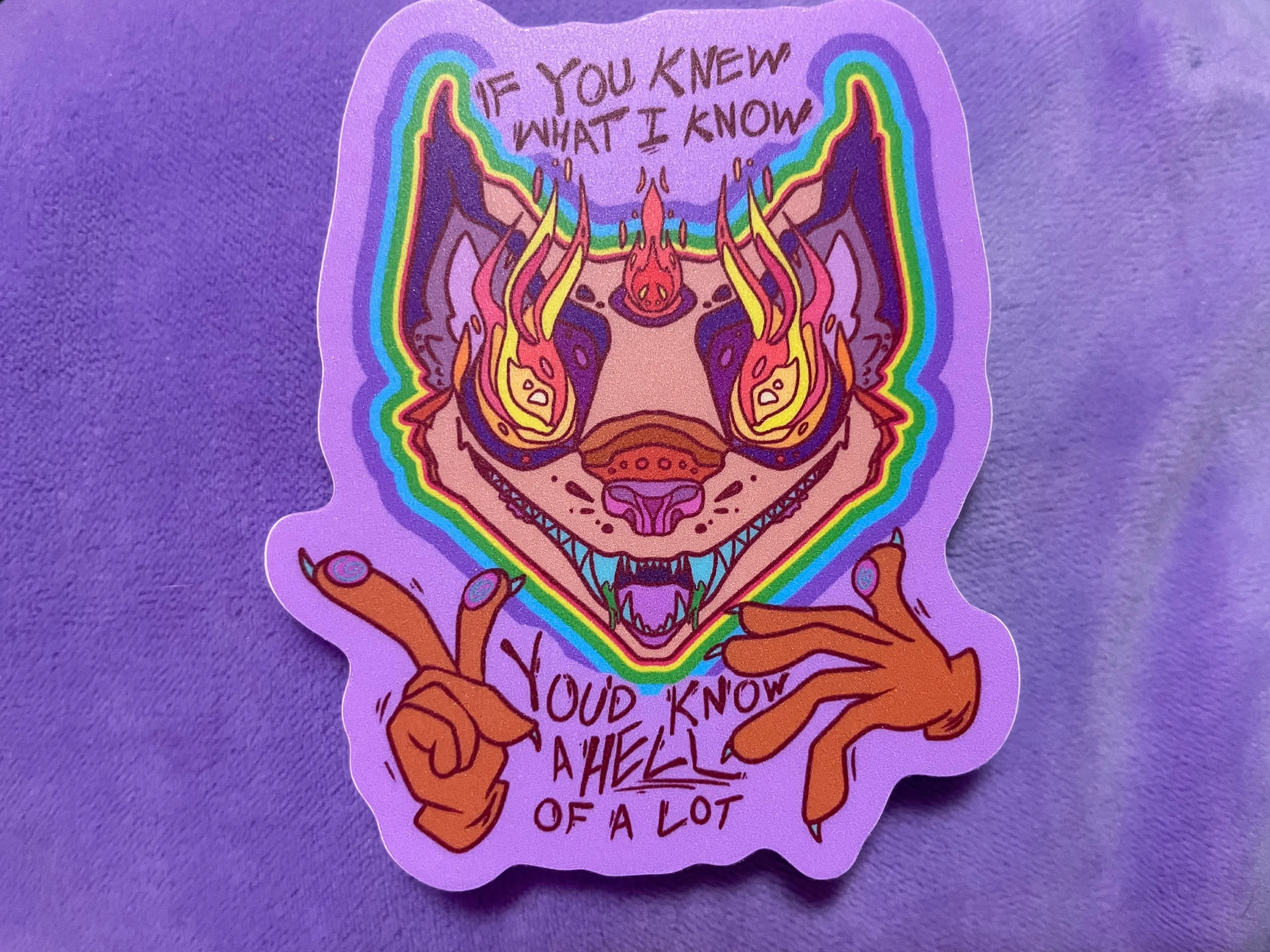 Gef the Mongoose knowledge vinyl sticker