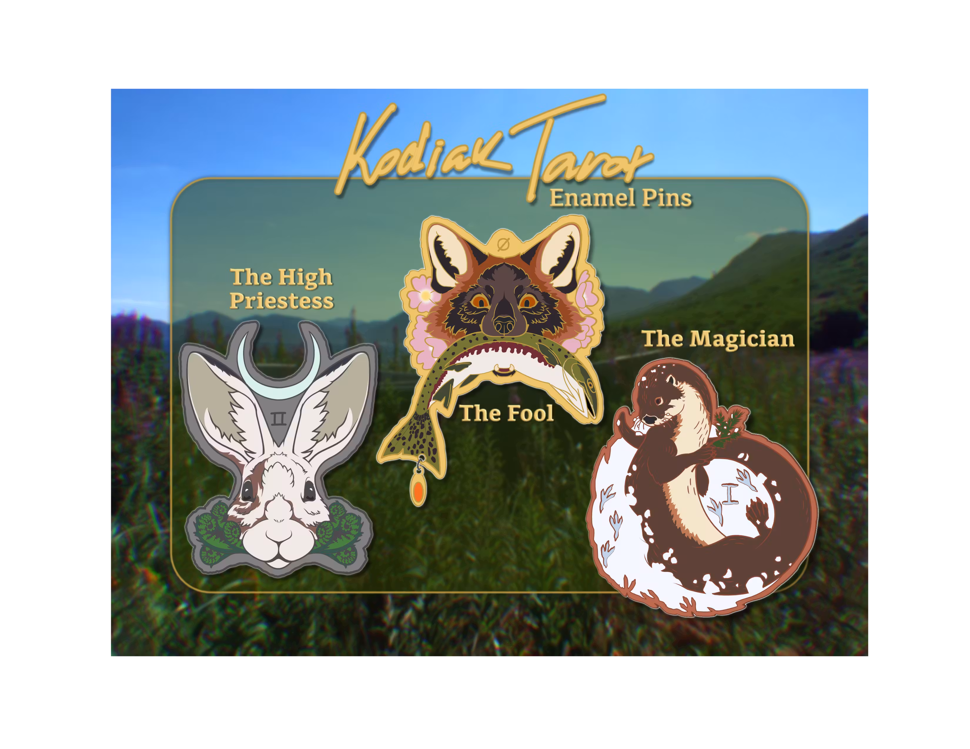 Kodiak Tarot Pins