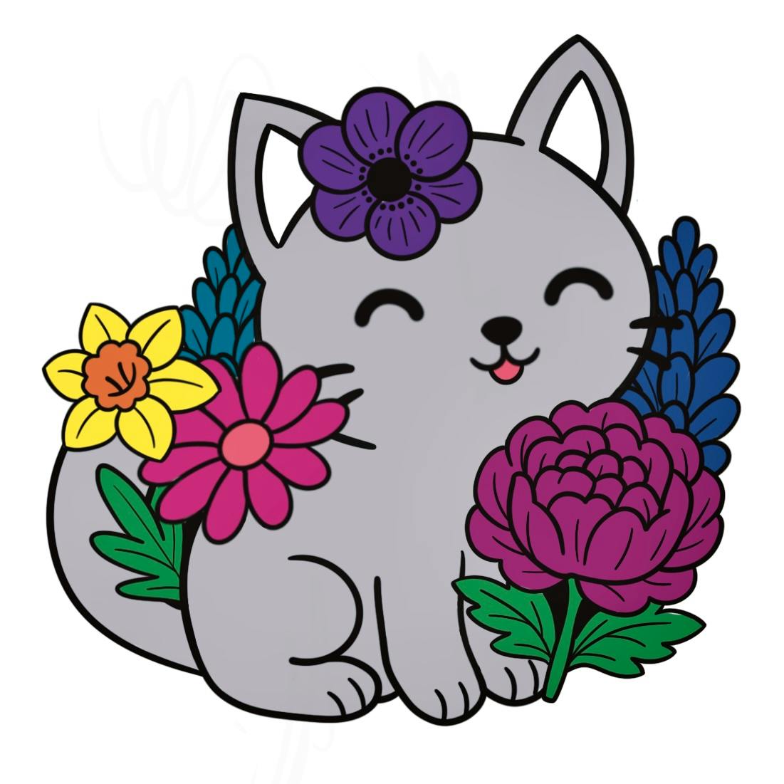 Blossom Kitty Pin 