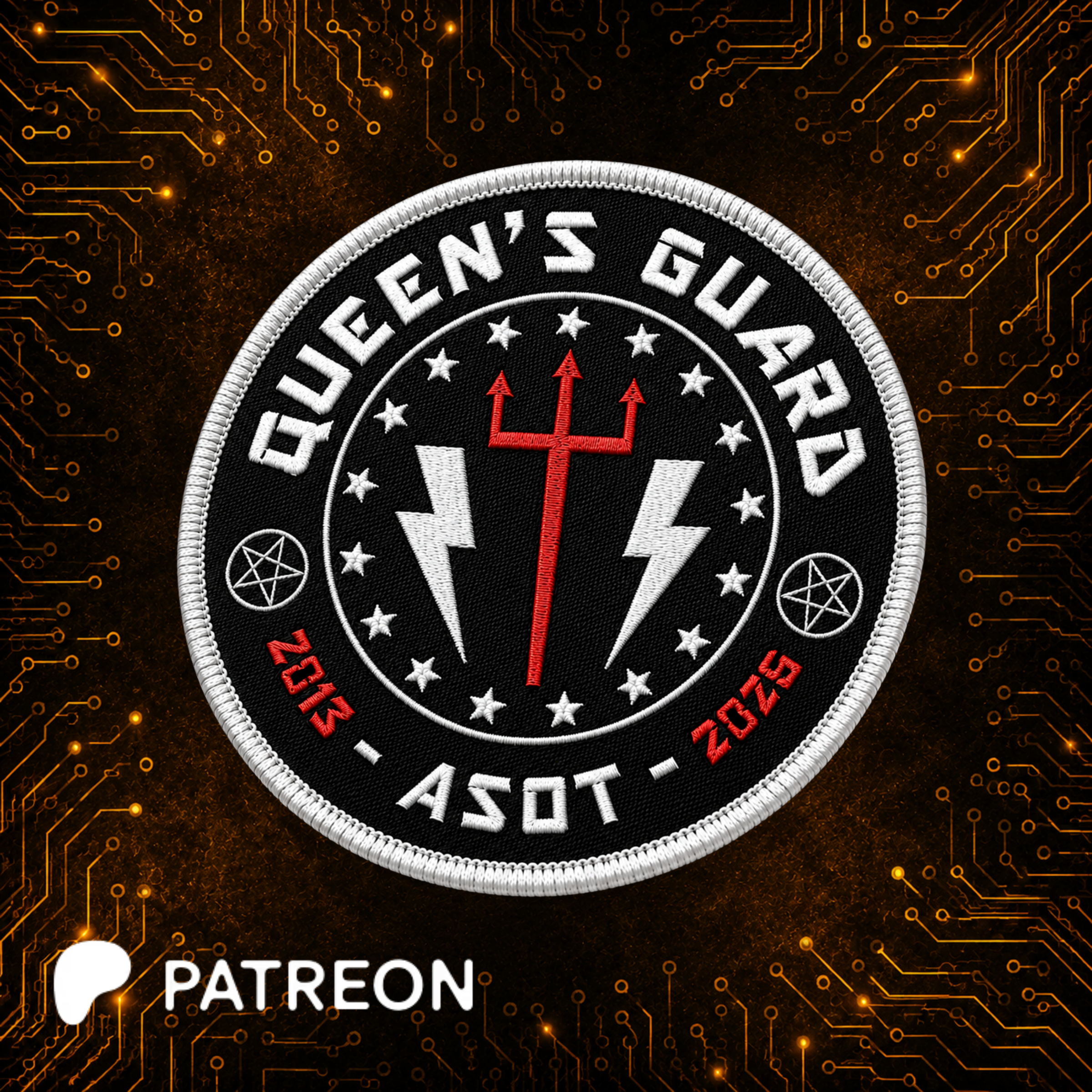 Queen's Guard Embroidered Patch