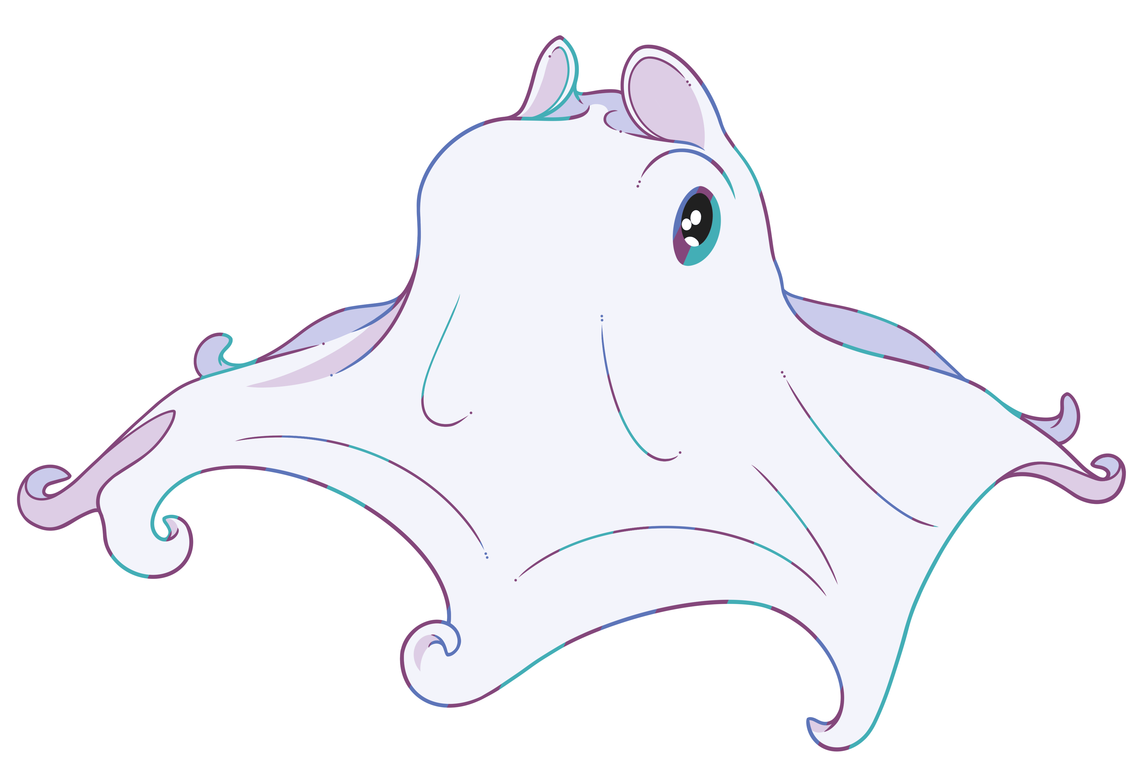 Rainbow Creator Dumbo Octopus Mini Pin