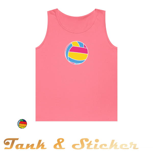 Volleyball Sticker & Tank