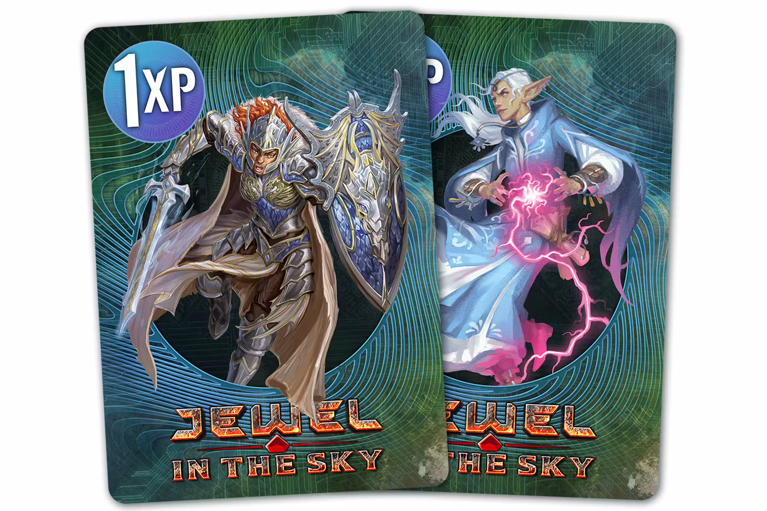 Mockup of the collection of XP cards accumulated so far.