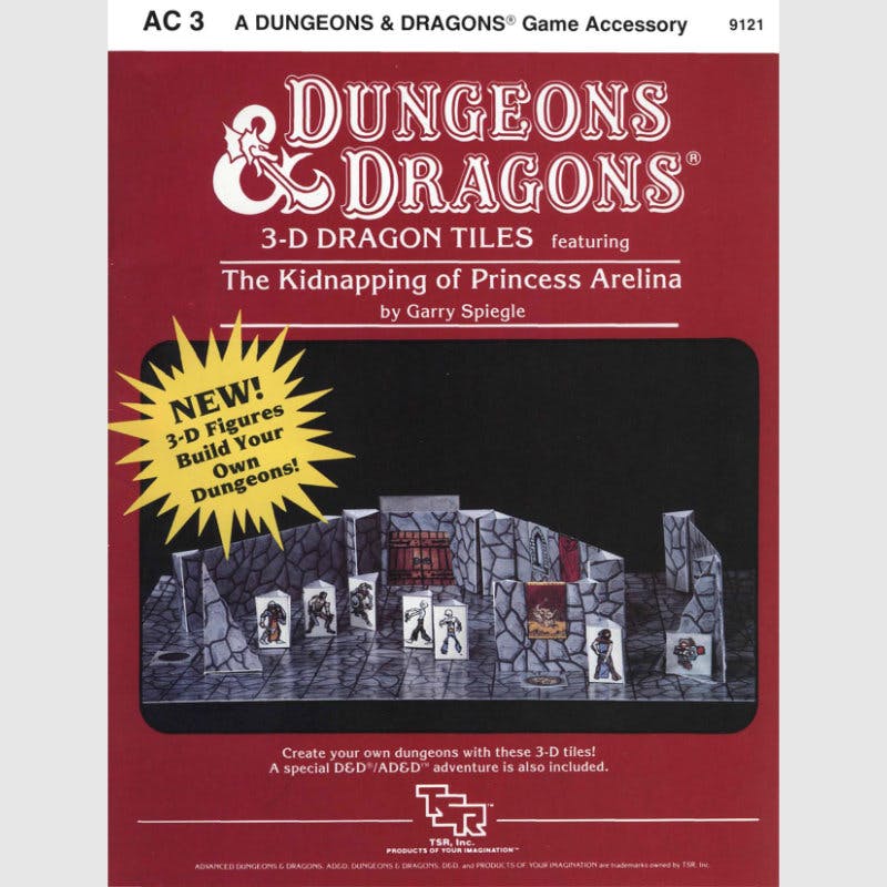 AC3: 3-D Dragon Tiles featuring The Kidnapping of Princess Arelina (June 1984)