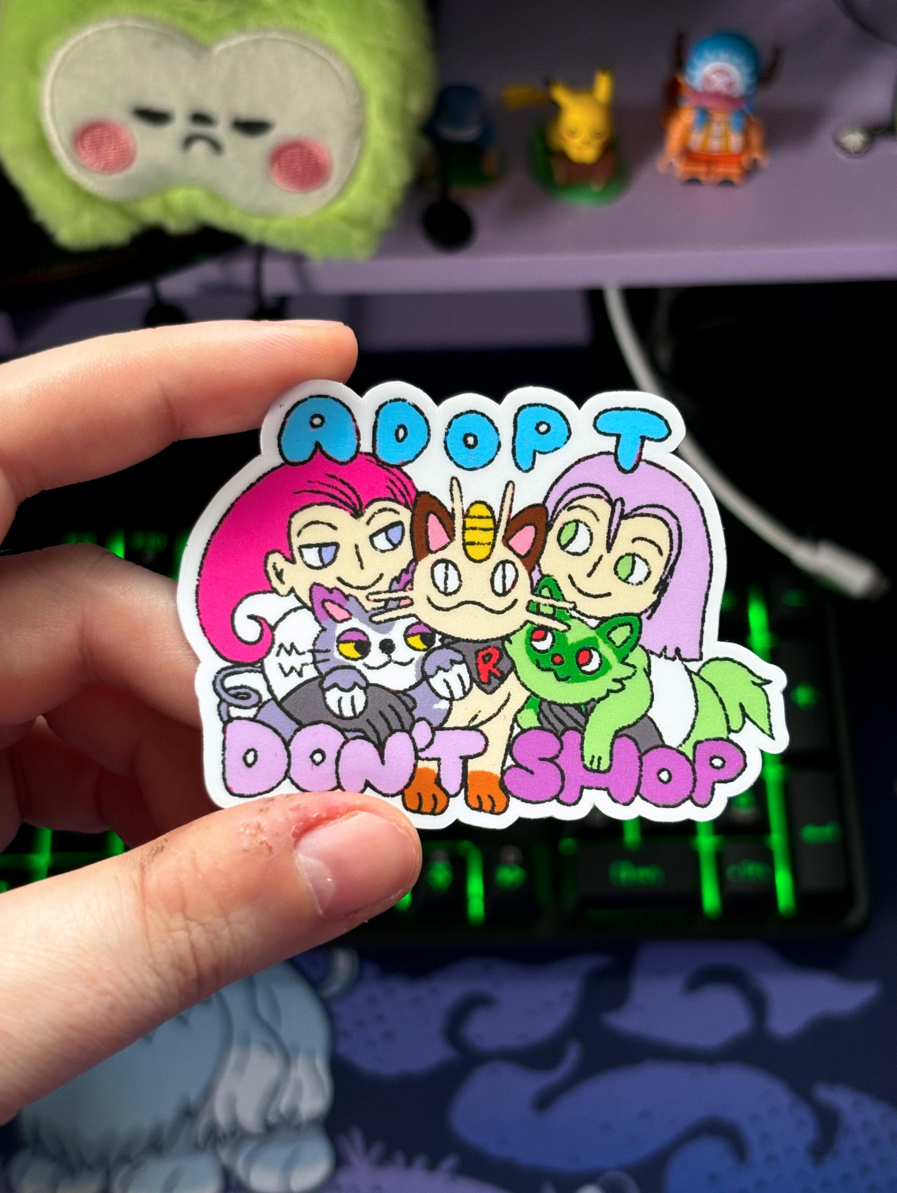 Adopt Don't Shop Sticker