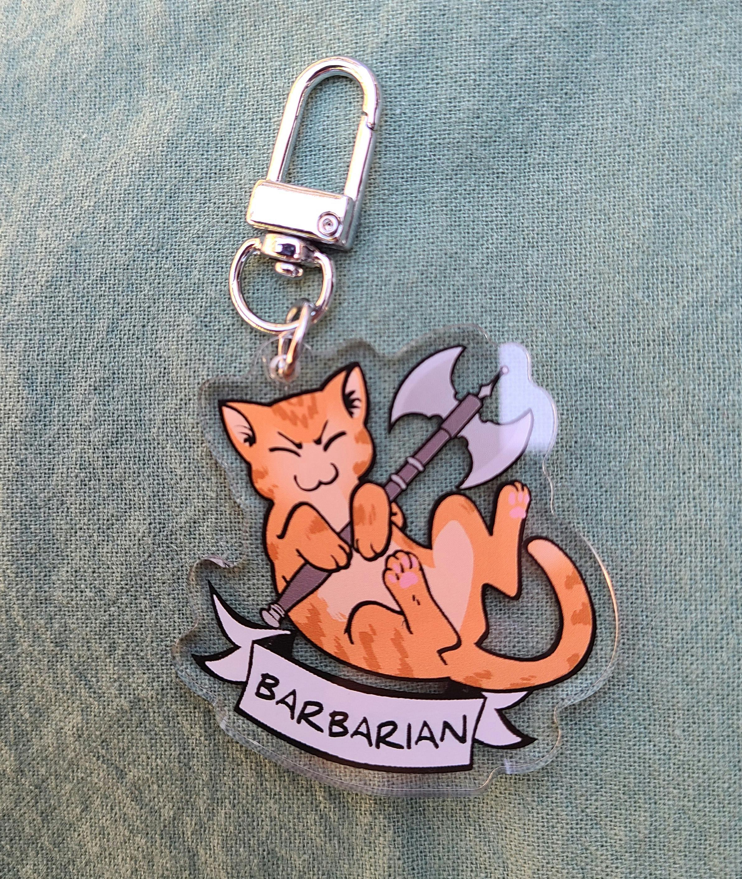 Barbarian kitty Charm