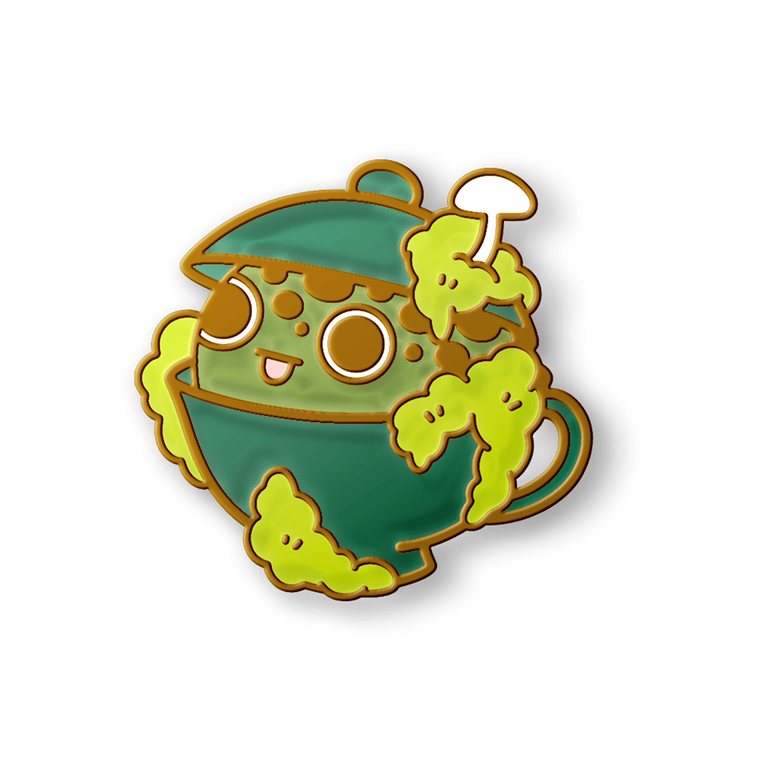 Tea Cup Toad Pin