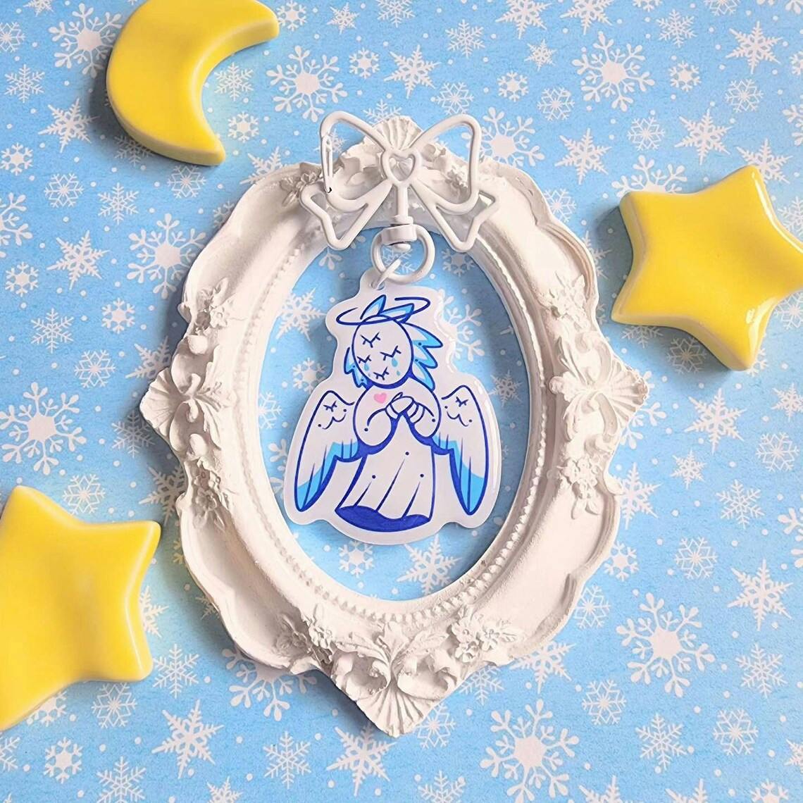 Baby Angel Cassiel Keychain