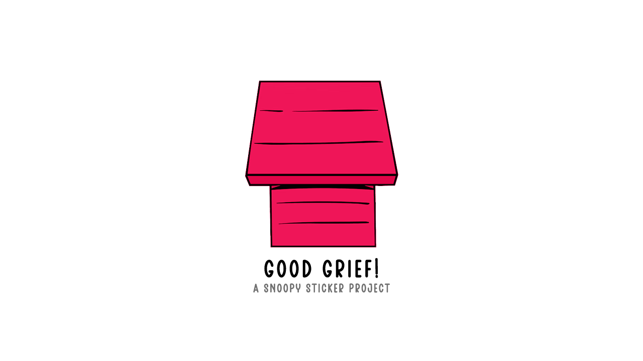 GOOD GRIEF! Snoopy Stickers