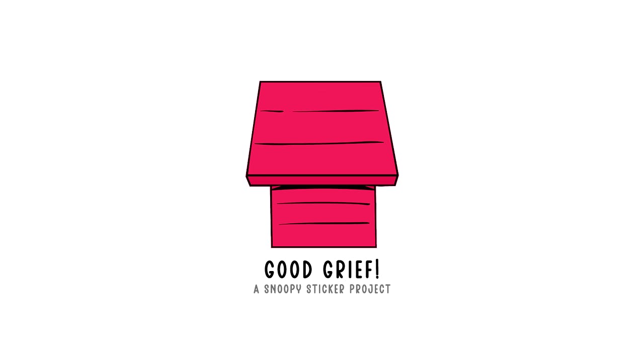 GOOD GRIEF! Snoopy Stickers