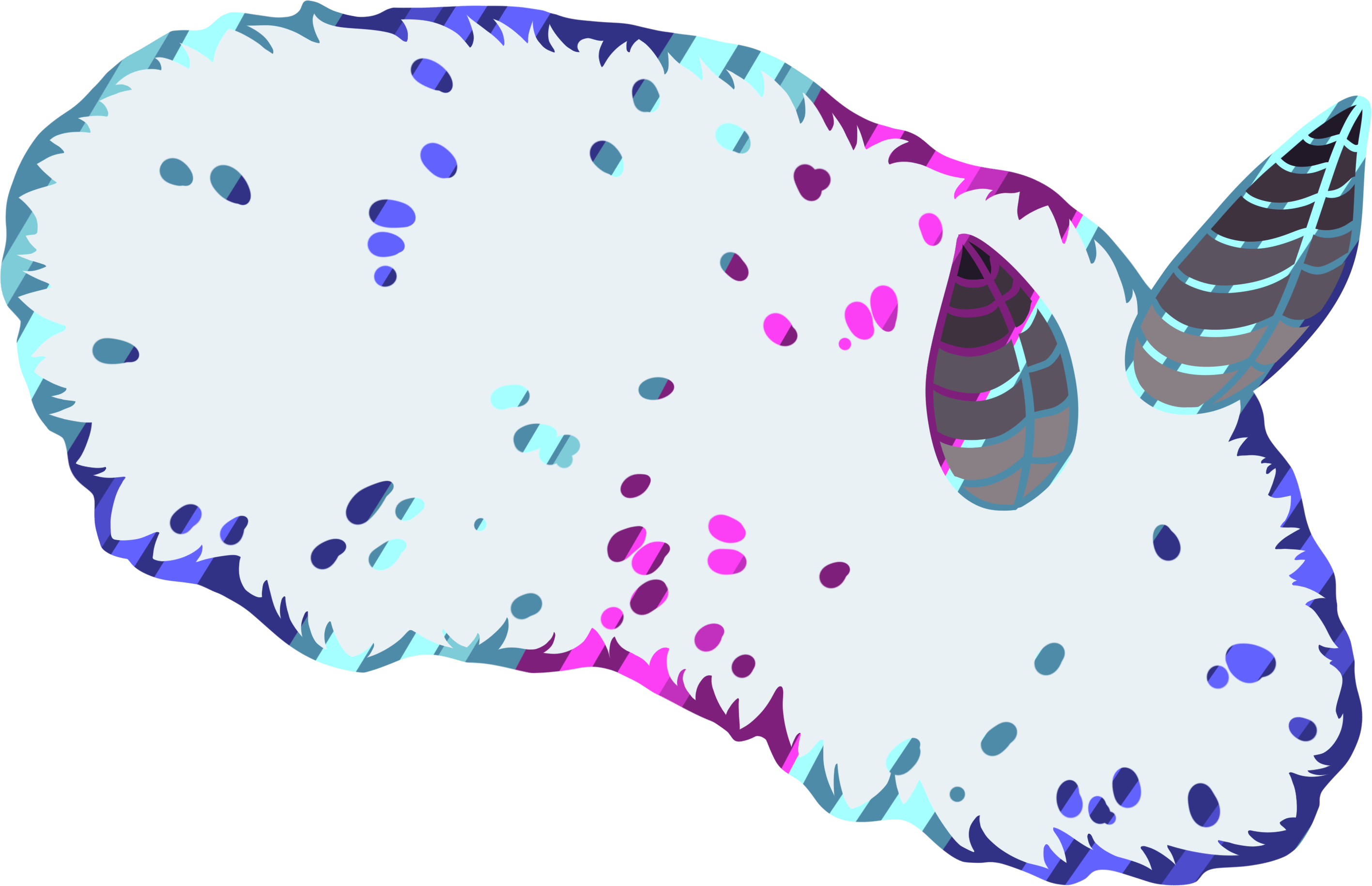 Creator EX Rainbow Sea Bunny Pin