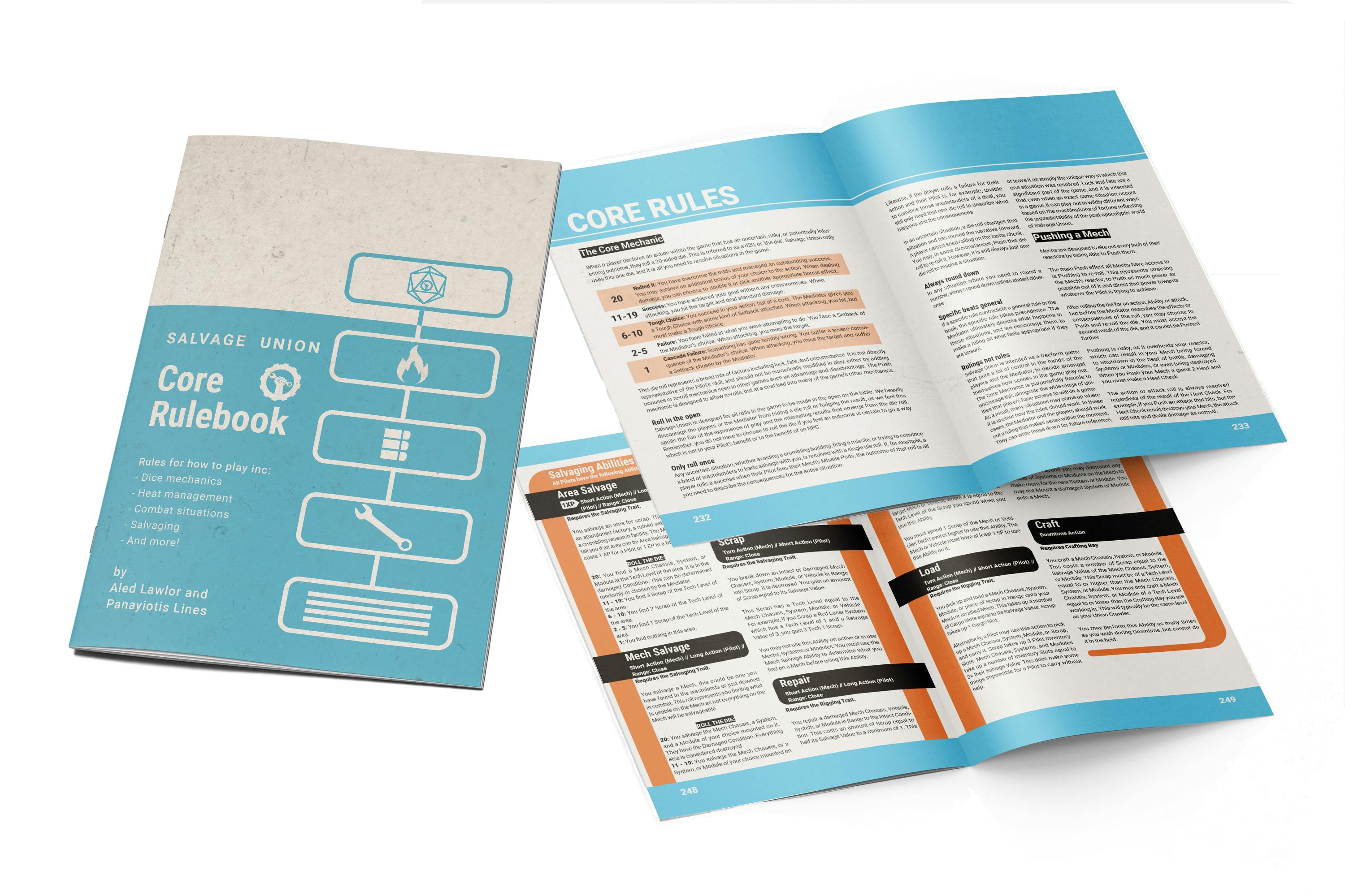 Starter Set Core Rulebook Spread