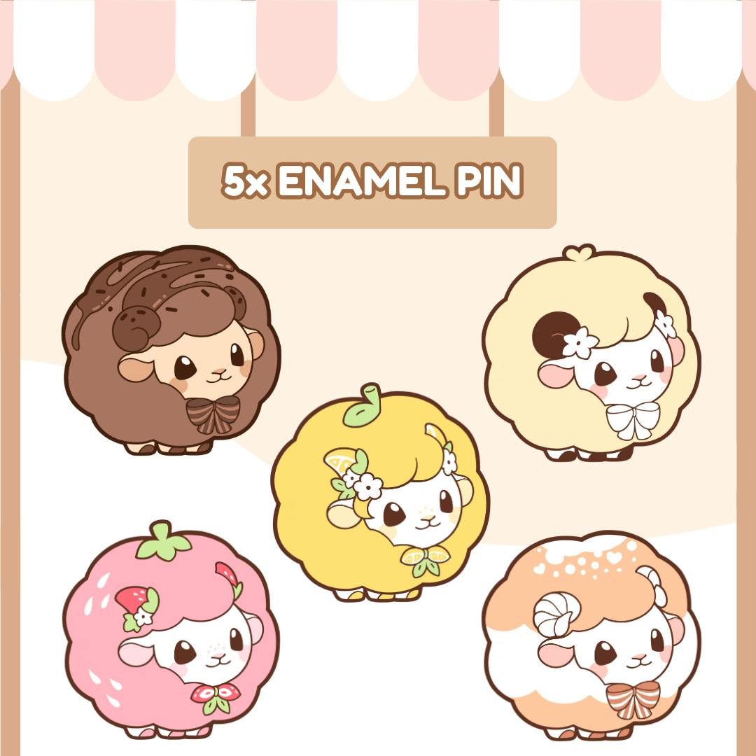 5x Enamel Pins