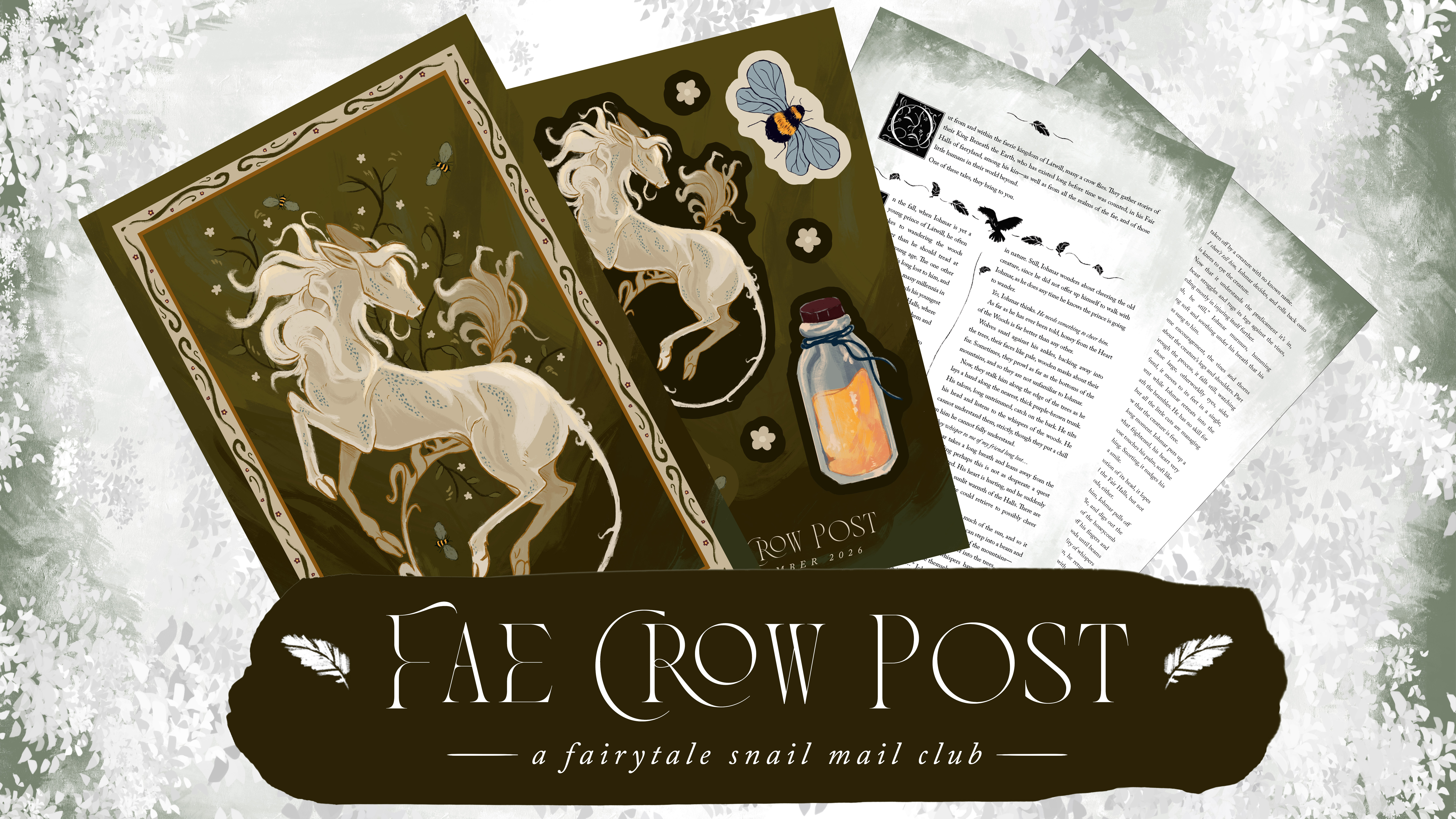 Fae Crow Post - Illustrated Stories Snail Mail Club