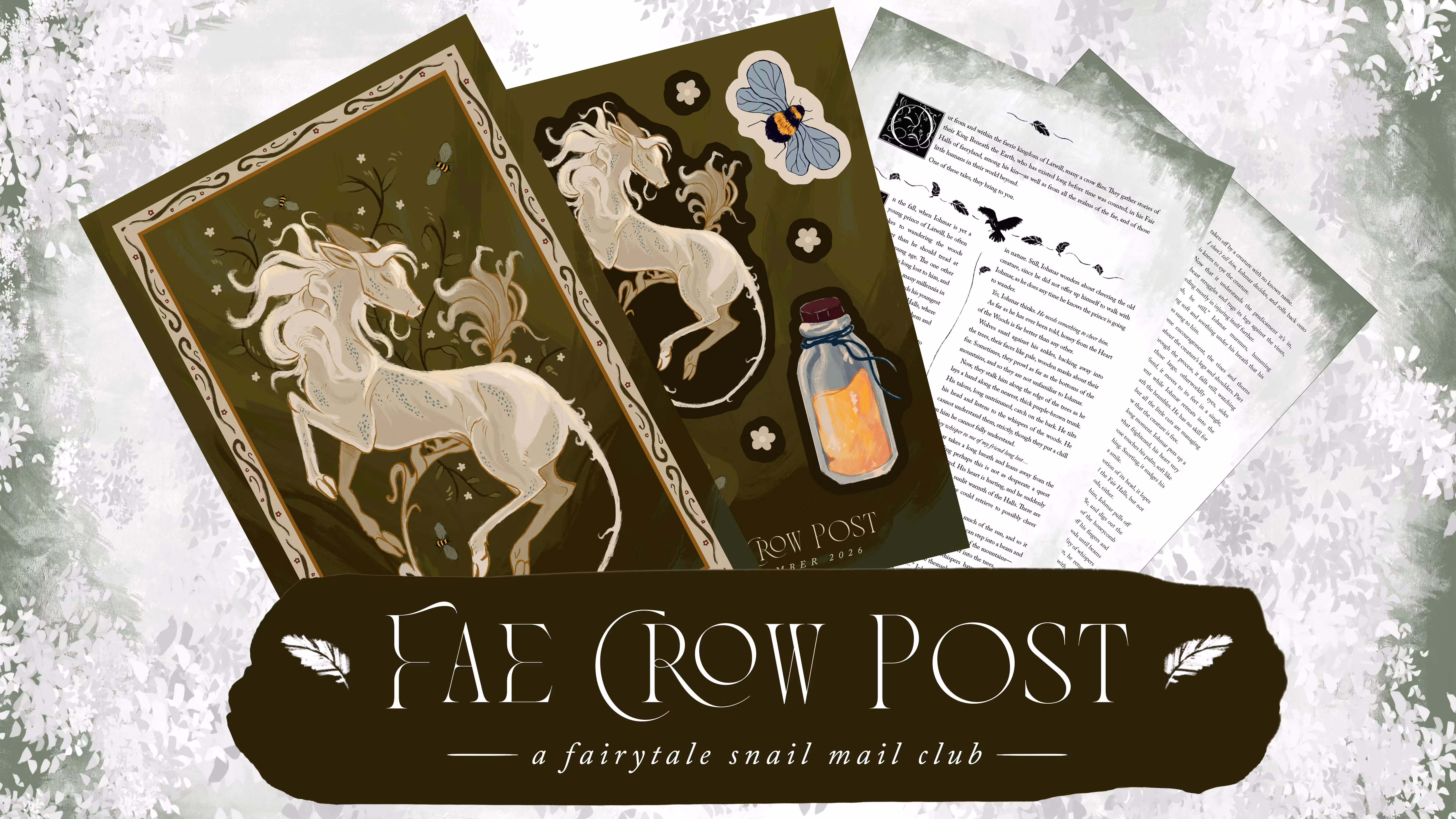 Fae Crow Post - Illustrated Stories Snail Mail Club