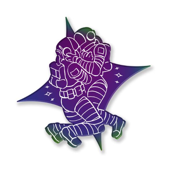 Lesbians in Space Vol 1 enamel pin