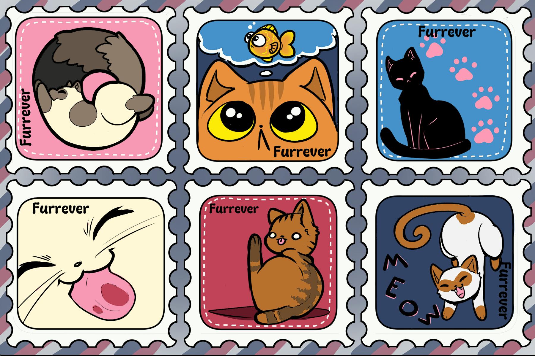 Sticker sheet stamps