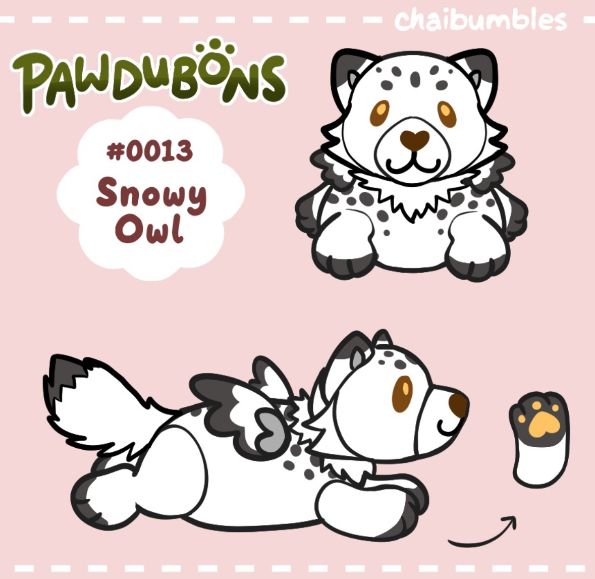 Shiver the Snowy Owl Arctic Fox