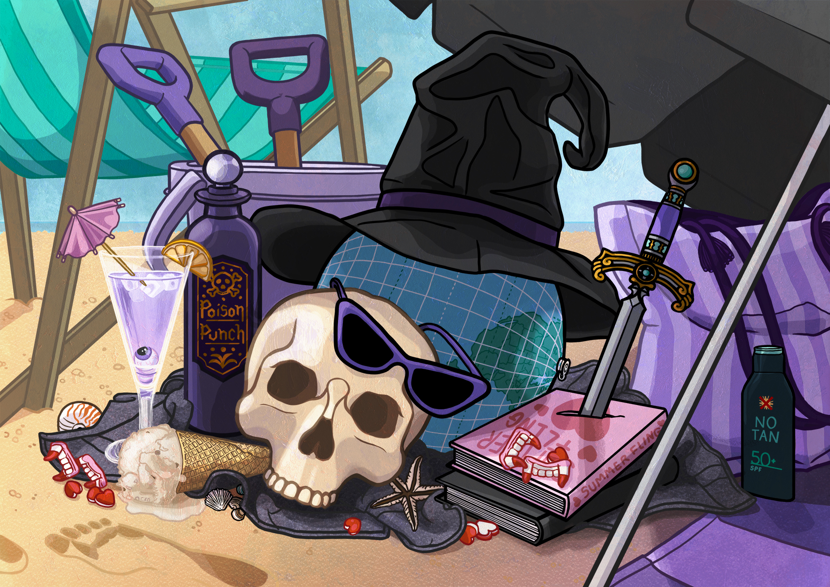 Goth Summer A5 print