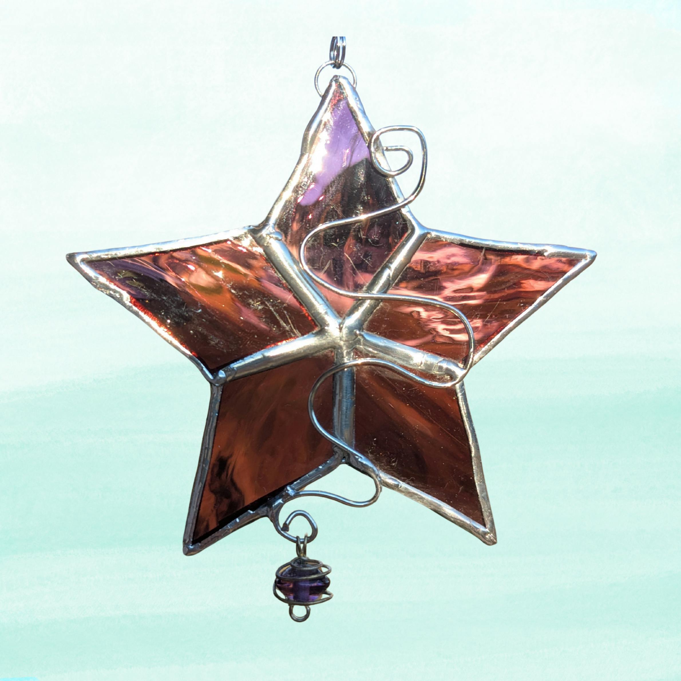 Plum Star Ornament