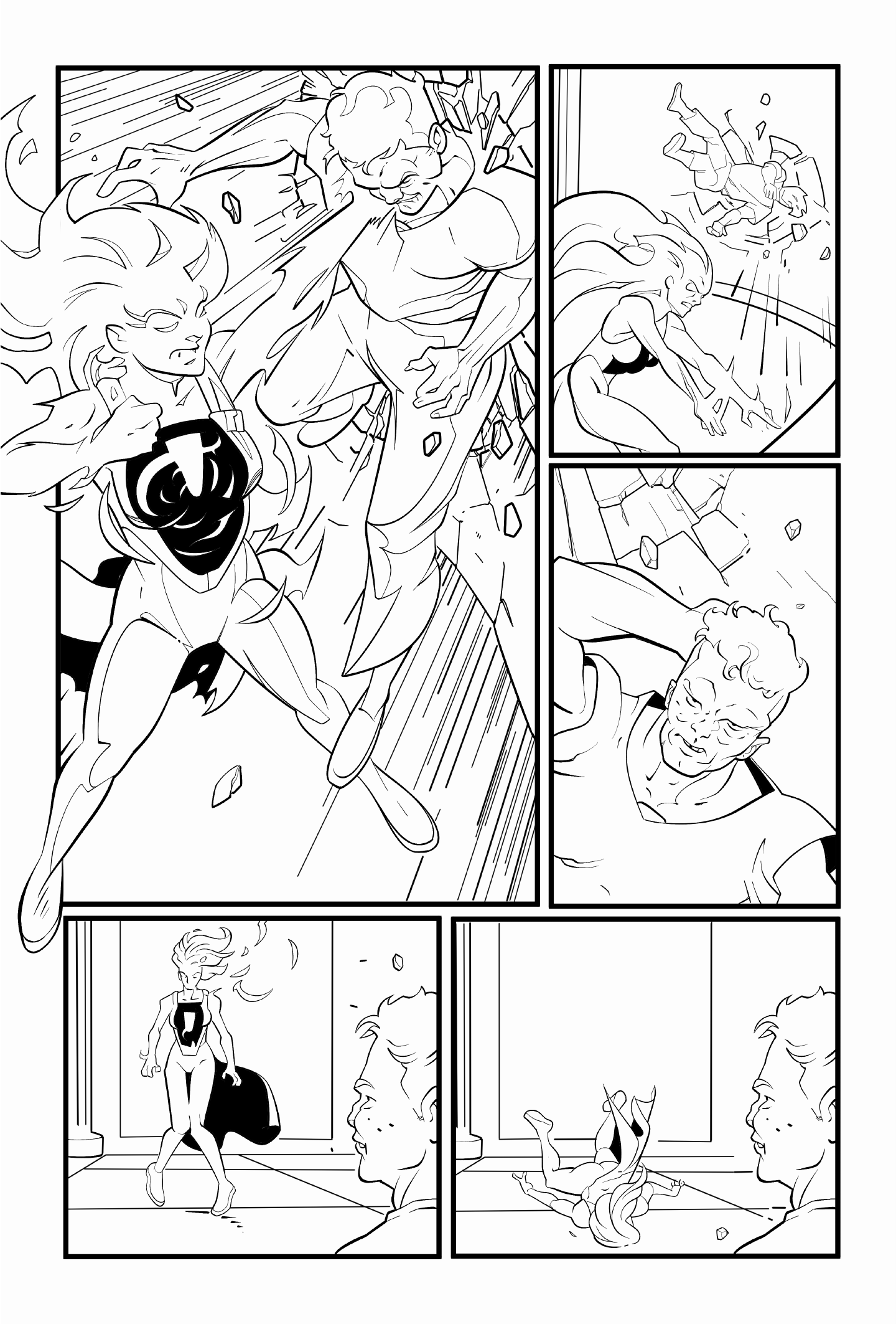 Daybreak! #3 original art