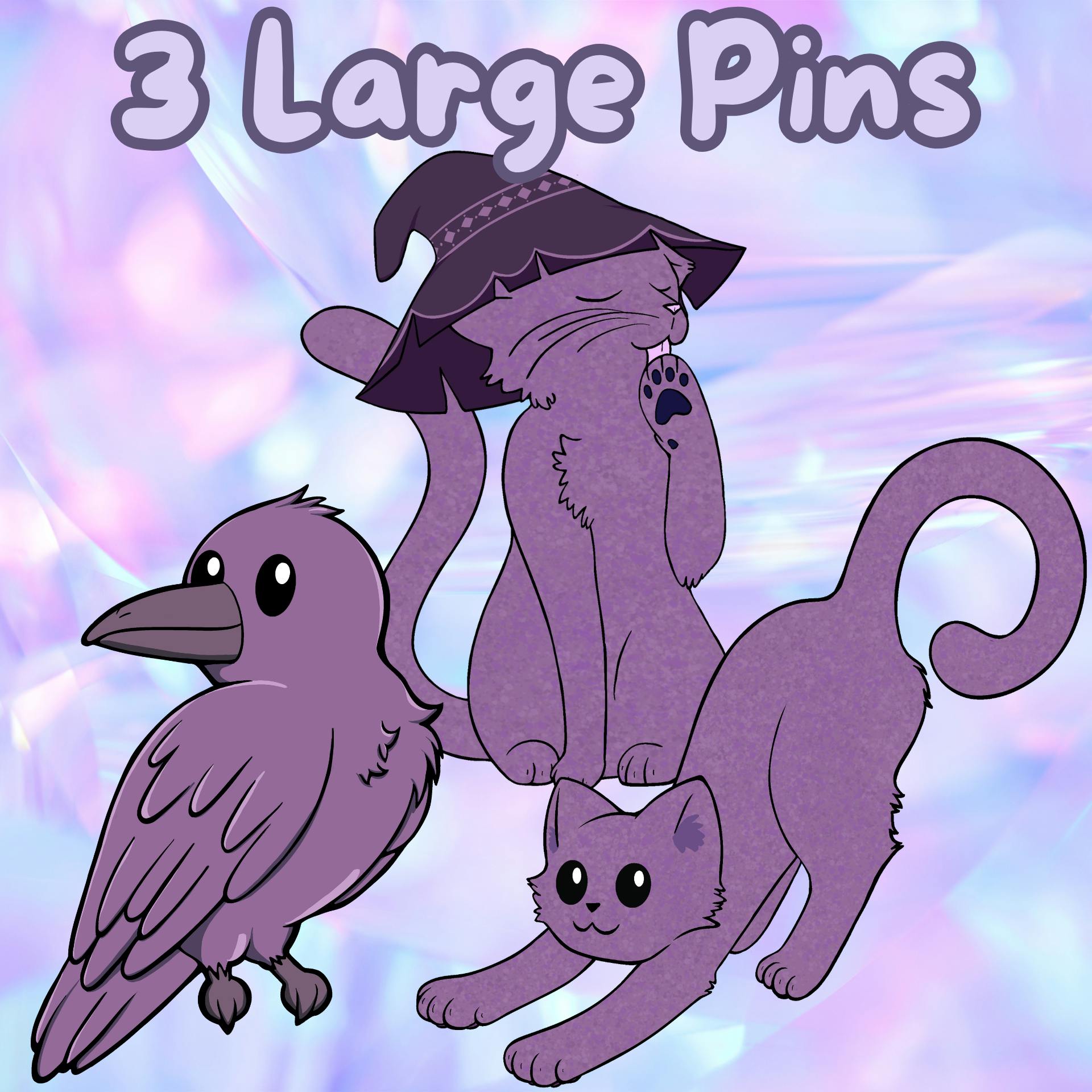 3 Large Pins